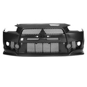 Ikon Motorsports Compatible with 08-15 Lancer FQ FQ440 Style Front Bumper Cover Conversion PP Polypropylene