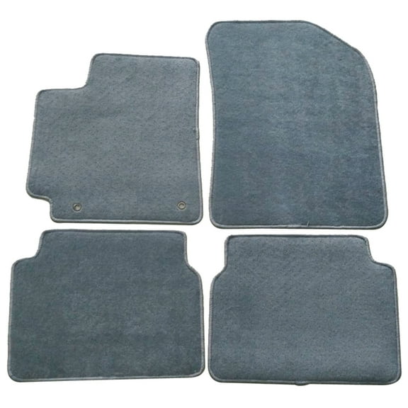 Ikon Motorsports Compatible with 09-13 Toyota Corolla OE Factory Style Gray Nylon Carpet Car Floor Mats Front Rear 4pcs 2009 2010 2011