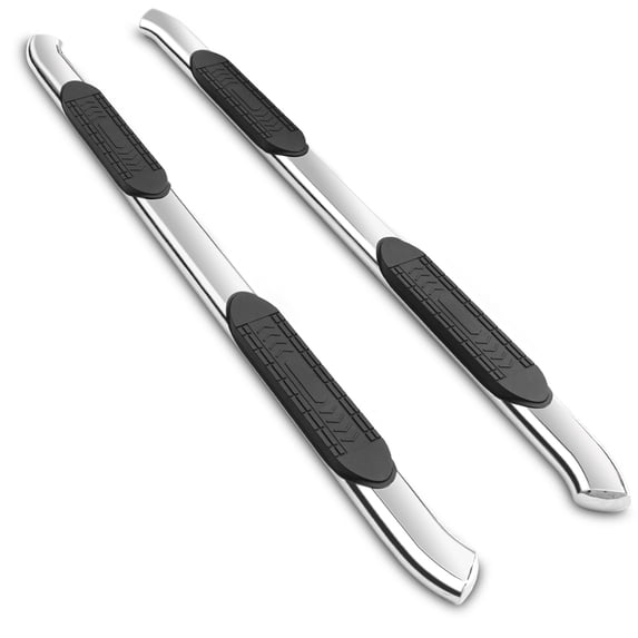 Ikon Motorsports Compatible with 09-23 Ram 1500 Crew Cab 5In SS Stainless Steel Side Steps Running Board