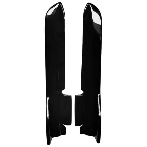 Ikon Motorsports Compatible with 10-14 Ford Mustang LS Style Rear Bumper Lip Apron 2PC PP Gloss Black