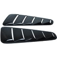 thumbnail image 1 of Ikon Motorsports Compatible with 10-14 Ford Mustang OE Style Painted # UA Black Rear Quarter Side Window Louvers Scoop Cover Vent Panel Pair - PP, 1 of 7