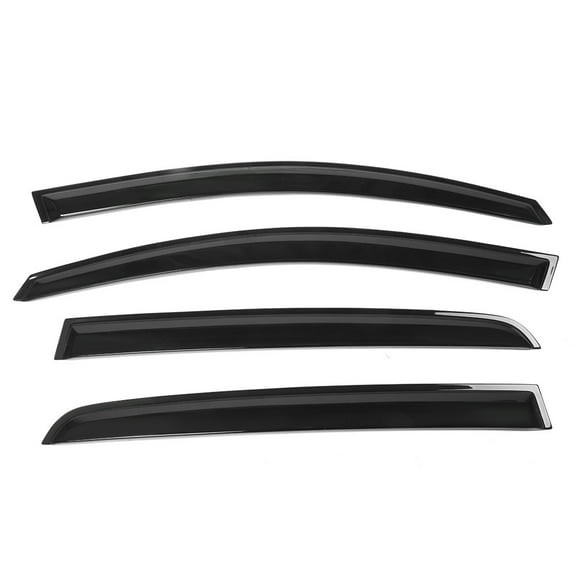 Ikon Motorsports Compatible with 10-14 VW Golf MK6 Window Vent Visor Deflector Rain Guard 4Pc Set Outside Mount 2010 2011 2012 2013 2014