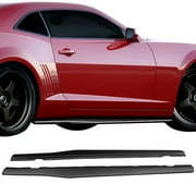 Ikon Motorsports Compatible with 10-15 Chevy Camaro LS, LT, SS Only Ikon Style Side Skirts Body Kit - Polypropylene PP