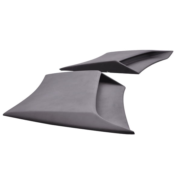 Ikon Motorsports Compatible with 10-15 Chevy Camaro Side Rear Body Scoops Unpainted Pair - Poly Urethane PU