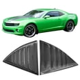 thumbnail image 1 of Ikon Motorsports Compatible with 10-15 Chevy Camaro Side Window Louver Sun Shade Cover - Carbon Fiber Print, 1 of 5