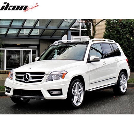 Ikon Motorsports Compatible with 10-15 Mercedes X204 GLK350 GLK250 OE Factory Style Running Board Side Step Bar