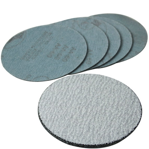 Ikon Motorsports Compatible with 100PC 5Inch 127mm 60 Grit Auto Sanding Disc No Hole Sandpaper Sheets Sand Paper