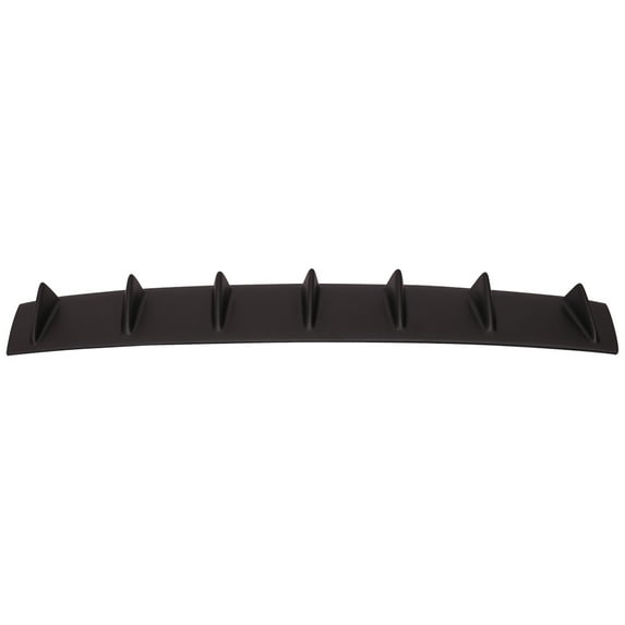 Ikon Motorsports Compatible with 11-16 F10 5 Series Rear Bumper Lip Diffuser Spoiler 7 Fin Matte Black ABS