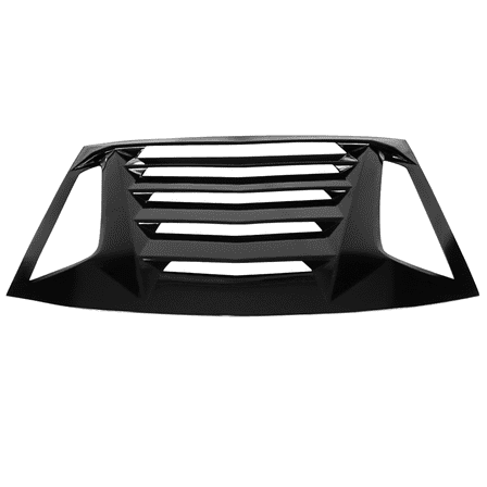 Ikon Motorsports Compatible with 11-23 Dodge Charger Ikon V2 Style Rear Window Louvers Gloss Black