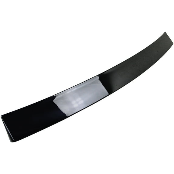 Ikon Motorsports Compatible with 12-15 Benz C-Class C204 OE Roof Spoiler Painted #197 Obsidian Black Metallic ABS