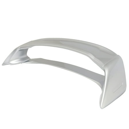 Ikon Motorsports Compatible with 12-15 Civic MU Trunk Spoiler Painted #NH700M Alabaster Silver Metallic