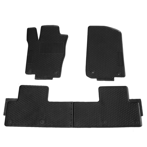 Ikon Motorsports Compatible with 12-15 W166 ML Series 16-19 GLE Class All Weather Floor Mat Carpet OE Factory Style Front Rear Black