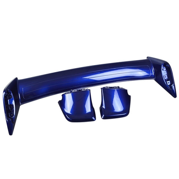 Ikon Motorsports Compatible with 12-16 Impreza 4Dr & 15-21 Subaru WRX / STI Style Trunk Spoiler Painted Galaxy Blue Metallic # E8H