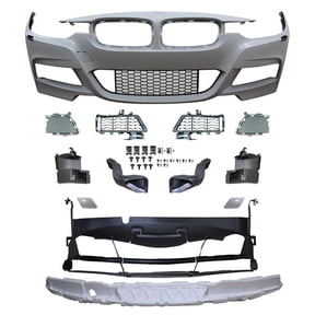 Ikon Motorsports Compatible with 12-18 BMW F30 4Dr MT Style Front Bumper Conversion PP