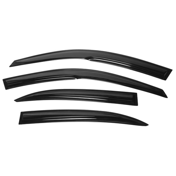 Ikon Motorsports Compatible with 13-15 Chevy Malibu MU Style Acrylic Window Vent Visor Deflector Rain Guard 4Pc Outside Mount 2013 2014 2015