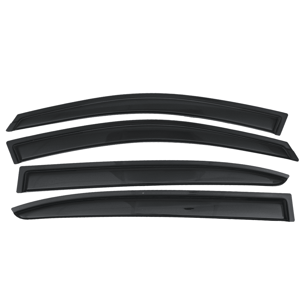 Ikon Motorsports Compatible with 13-15 honda accord 4dr sedan Window Vent Visor Deflector Rain Guard 4pcs Outside Mount 2013 2014 2015 2016 2017