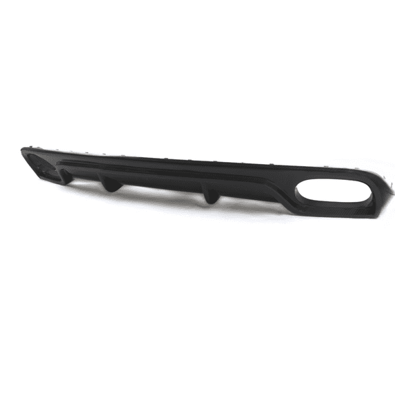 Ikon Motorsports Compatible with 13-16 Audi A4 B9 Sedan R Style Rear Bumper Lip Diffuser Matte Carbon Fiber