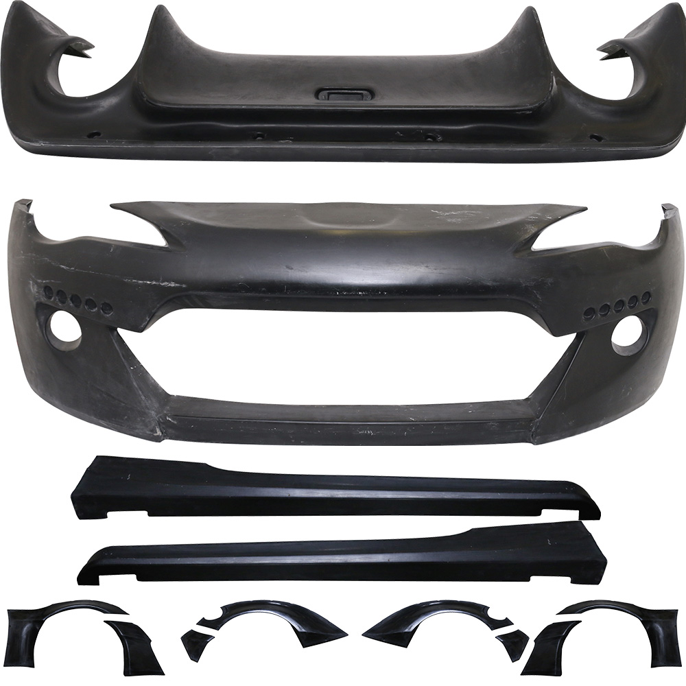 JDM Style Rear Bumper Aprons For Scion FR-S / Subaru BRZ (2013-2016) – Pair, Unpainted