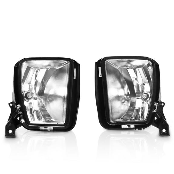 Ikon Motorsports Compatible with 13-18 Dodge Ram 1500 19-24 Ram 1500 Classic OE Style Clear Lens Fog Lights Fog Lamp Pair RH LH (Left + Right)
