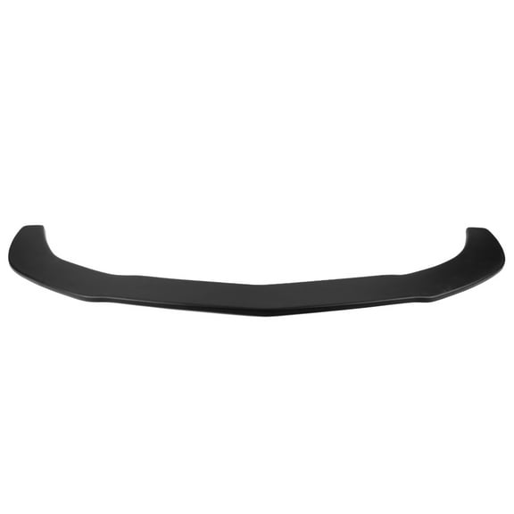 Ikon Motorsports Compatible with 14-16 Benz CLA Class Front Splitter W/ Hardware Matte Black PP & Red Rods