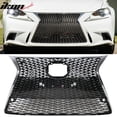 thumbnail image 1 of Ikon Motorsports Compatible with 14-16 Lexus IS250 IS350 FSport Factory OE Style Front Mesh Grille - ABS, 1 of 6