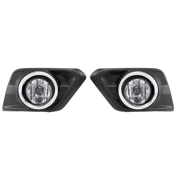 Ikon Motorsports Compatible with 14-16 Nissan Rogue X-Rail Fog Lights Driving Lights Lamps Pairs