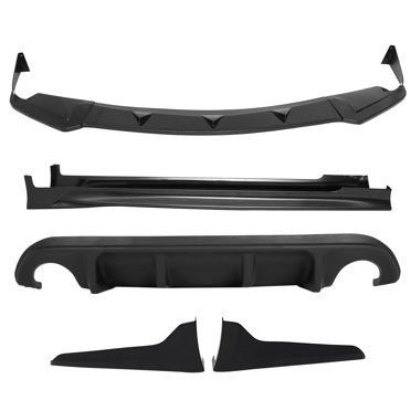 Rear Bumper Side Corner Splitters Spoiler Aprons Compatible