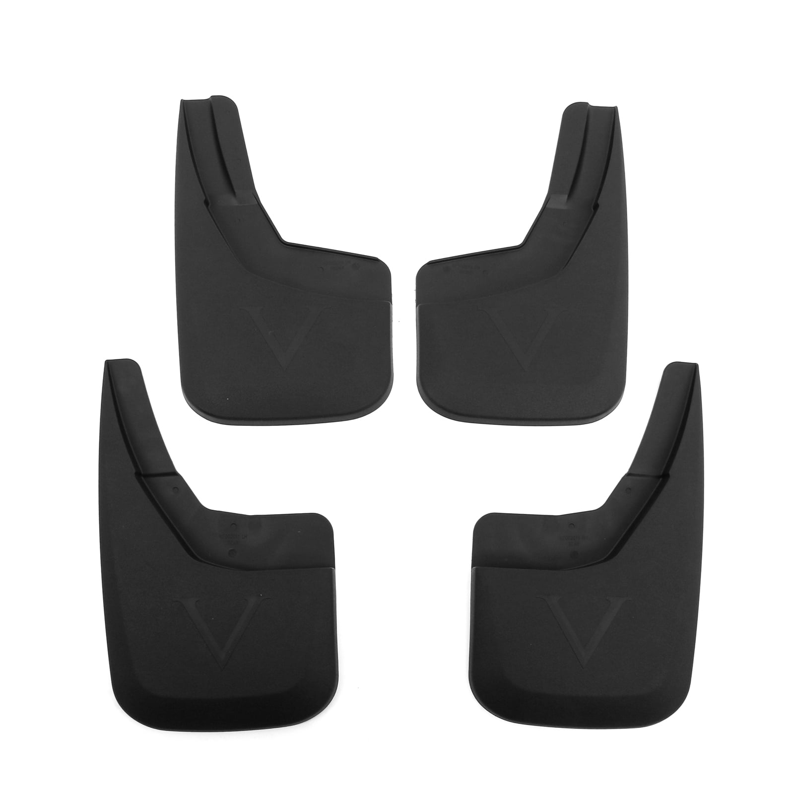 Ikon Motorsports Compatible with 14-18 Chevy Silverado 1500 PP Mud Flaps Mud Guards Splash Guards 4pcs Sets