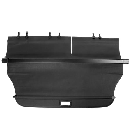 Ikon Motorsports Compatible with 14-18 Jeep Cherokee Tonneau Cargo Shade Cover Black-Vinly+Aluminum Rod