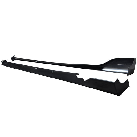 Ikon Motorsports Compatible with 14-18 Mazda 3 4Dr 5Dr MZ MS Style Side Skirts Extension Lip - ABS