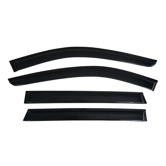 Ikon Motorsports Window Visors Compatible with 2014-2020 Nissan Rogue Acrylic Side Window Vent Windshield Deflector Rain Guard 4Pc Set Outside Mount