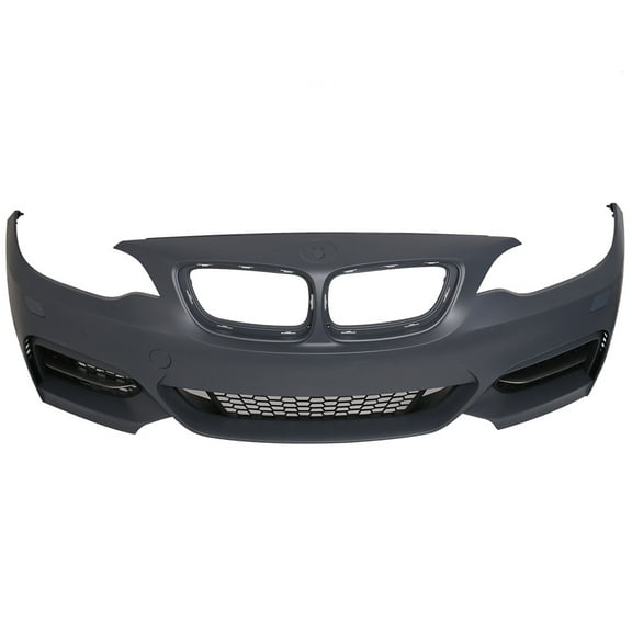Ikon Motorsports Compatible with 14-21 F22 F23 MSport Style Front Bumper Cover Conversion - PP Polypropylene