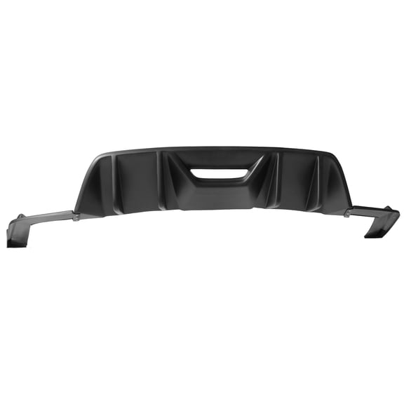Ikon Motorsports Compatible with 15-17 Ford Mustang Rear Bumper Lip Diffuser HN Style Unpainted PP