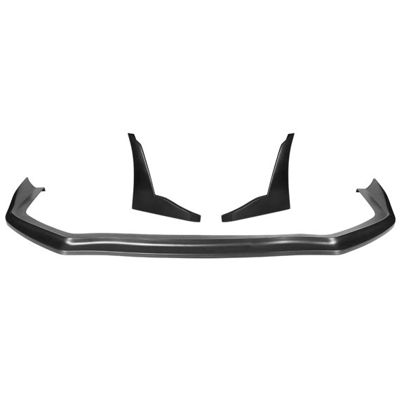 Ikon Motorsports Compatible with 15-21 Subaru WRX STI CS Style Front Bumper Lip + Splitters Winglet