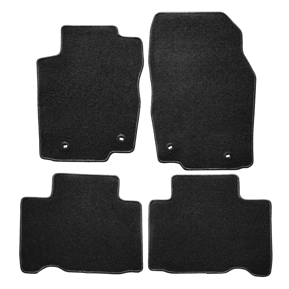 Ikon Motorsports Compatible with 15-21 Lexus NX200 NX300 NX300h OE Factory Style Black Nylon Carpet Car Floor Mats 4pcs Set