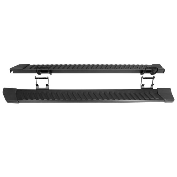 Ikon Motorsports Compatible with 15-22 Ford F150 Super Cab V Style Running Boards Side Step Bar Black