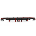 thumbnail image 1 of Ikon Motorsports Compatible with 15-23 Charger SRT Rear Diffuser with Red LED Lamp & Red Reflective Tape, 1 of 8