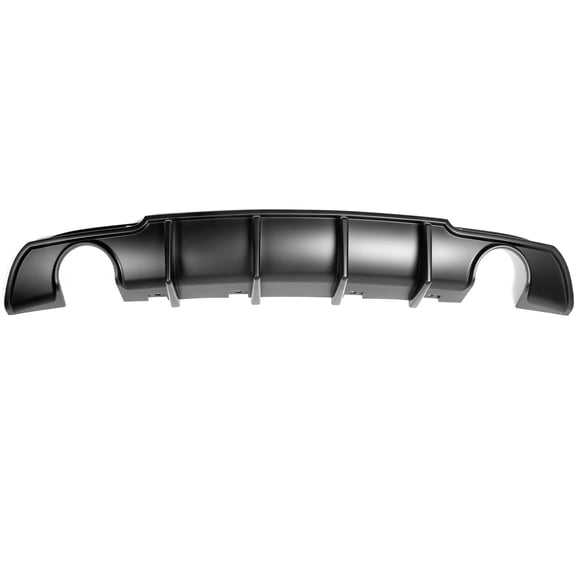 Ikon Motorsports Compatible with 15-23 Chrysler 300 4 Shark Fin Rear Diffuser Bumper Lip Lower Valance PP Matte Black