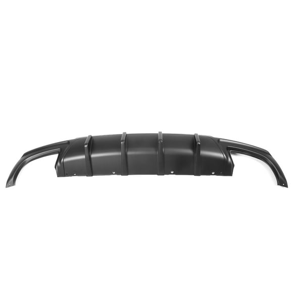 Ikon Motorsports Compatible with 15-23 Chrysler 300 Rear Diffuser Lip IKON V1 Style Matte Black Rear Bumper Lower Valance Shark Fins 2PCS Set - PP