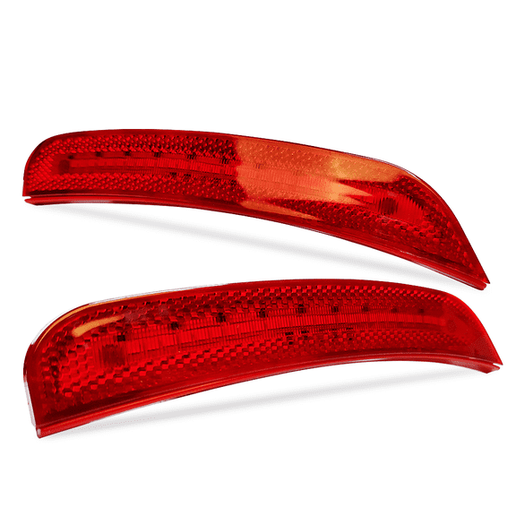 Ikon Motorsports Compatible with 15-23 Dodge Charger 2PCS Rear LED Side Marker Lights Turn Signal Lamp Red Lens