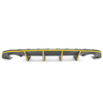 thumbnail image 1 of Ikon Motorsports Compatible with 15-23 Dodge Charger SRT OE Style Rear Diffuser with Yellow Reflective Tape, 1 of 9