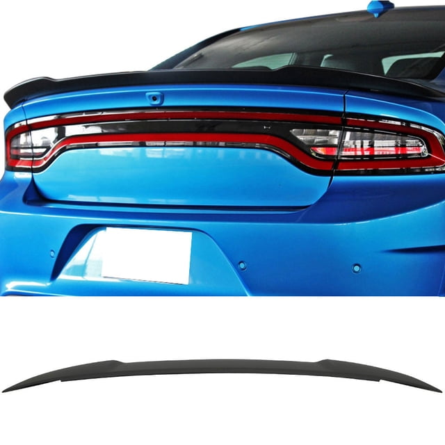 Hellcat Rear Spoiler Ikon Motorsports Compatible with 15-23 Dodge Charger SRT8 Hellcat Rear ...