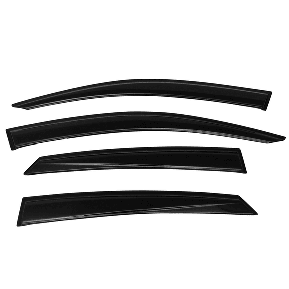 Ikon Motorsports Compatible with 16-21 Honda Civic Sedan Acrylic Window Vent Visor Deflector Rain Guard 4Pc Outside Mount 2016 2017 2018 2019 2020