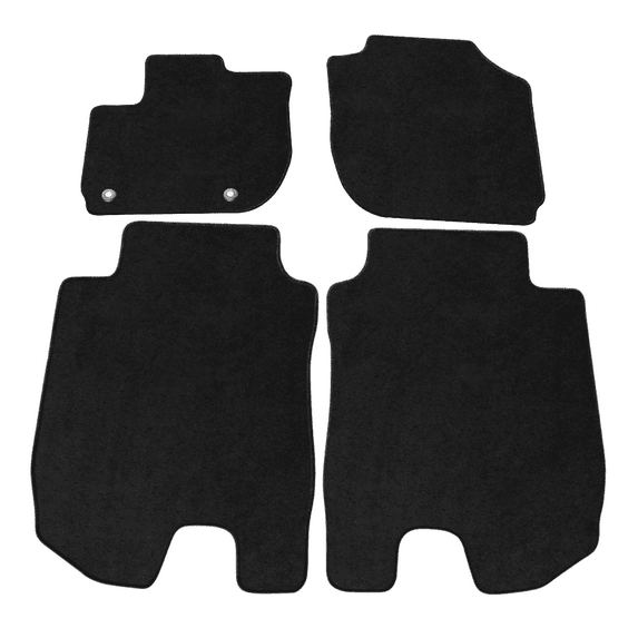 Ikon Motorsports Compatible with 16-24 Honda HRV OE Factory Style Black Nylon Carpet Car Floor Mats Front Rear 4pcs 2016 2017 2018