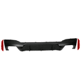 thumbnail image 1 of Ikon Motorsports Compatible with 17-20 BMW G30 M5 Style Rear Bumper Lip Diffuser Quad Outlet, 1 of 7