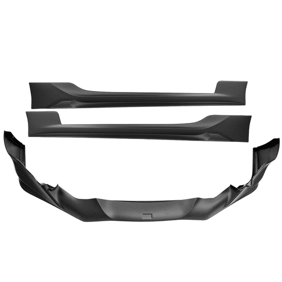 Ikon Motorsports Compatible with 17-20 Toyota 86 Front Bumper Lip + Side Skirts Pair - PP