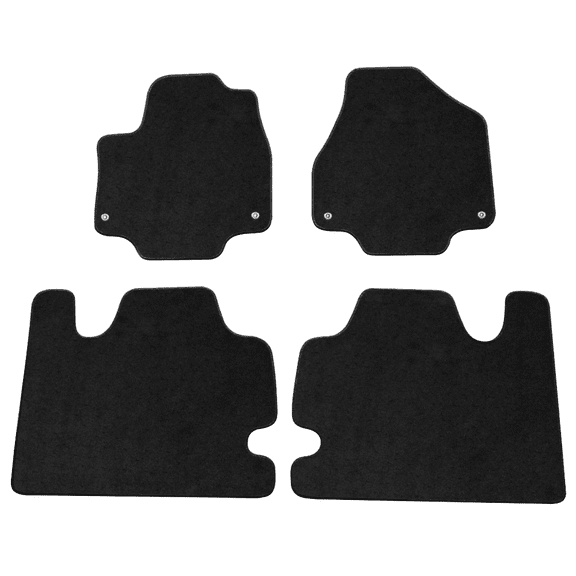 Ikon Motorsports Compatible with 17-21 Chrysler Pacifica OE Factory Style Gray Nylon Carpet Car Floor Mats Front Rear 4pcs 2017 2018
