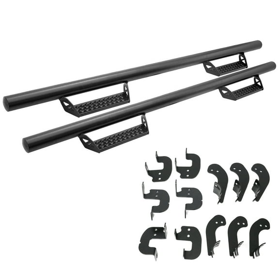 Ikon Motorsports Compatible with 17-23 Ford F-250 Superduty SuperCrew Cab BCT Style Side Step Bars