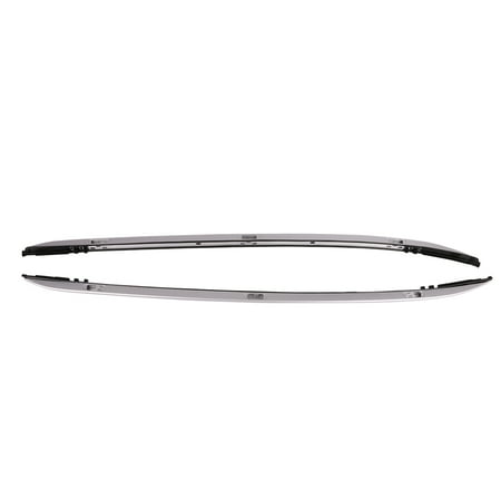 Ikon Motorsports Compatible with 18-20 Toyota CH-R OE Style Roof Rack Side Rails Bar - Silver Aluminum