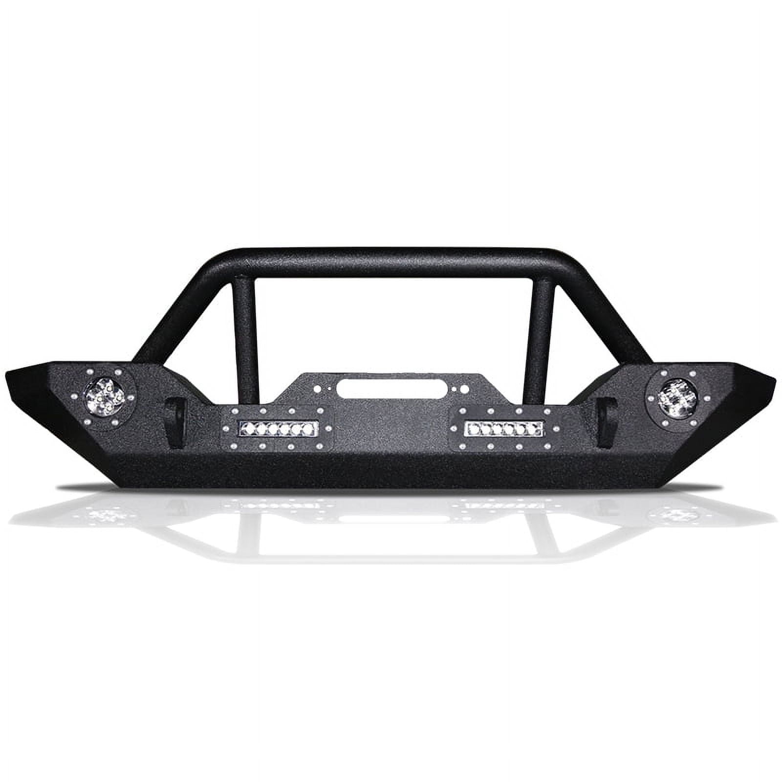 Ikon Motorsports Compatible with 18-22 Jeep Wrangler JL Black Texture